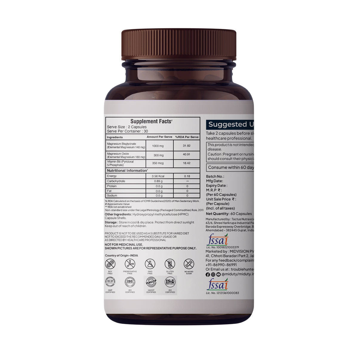 Magnesium Relax - 60 Capsules