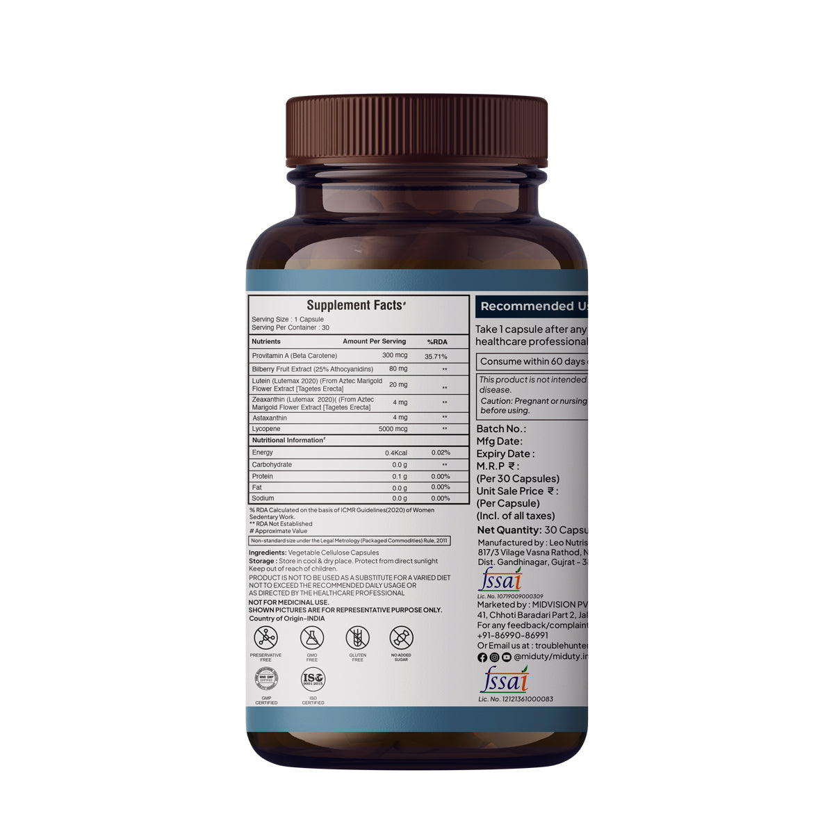 Eye Vision Shield - 30 Capsules
