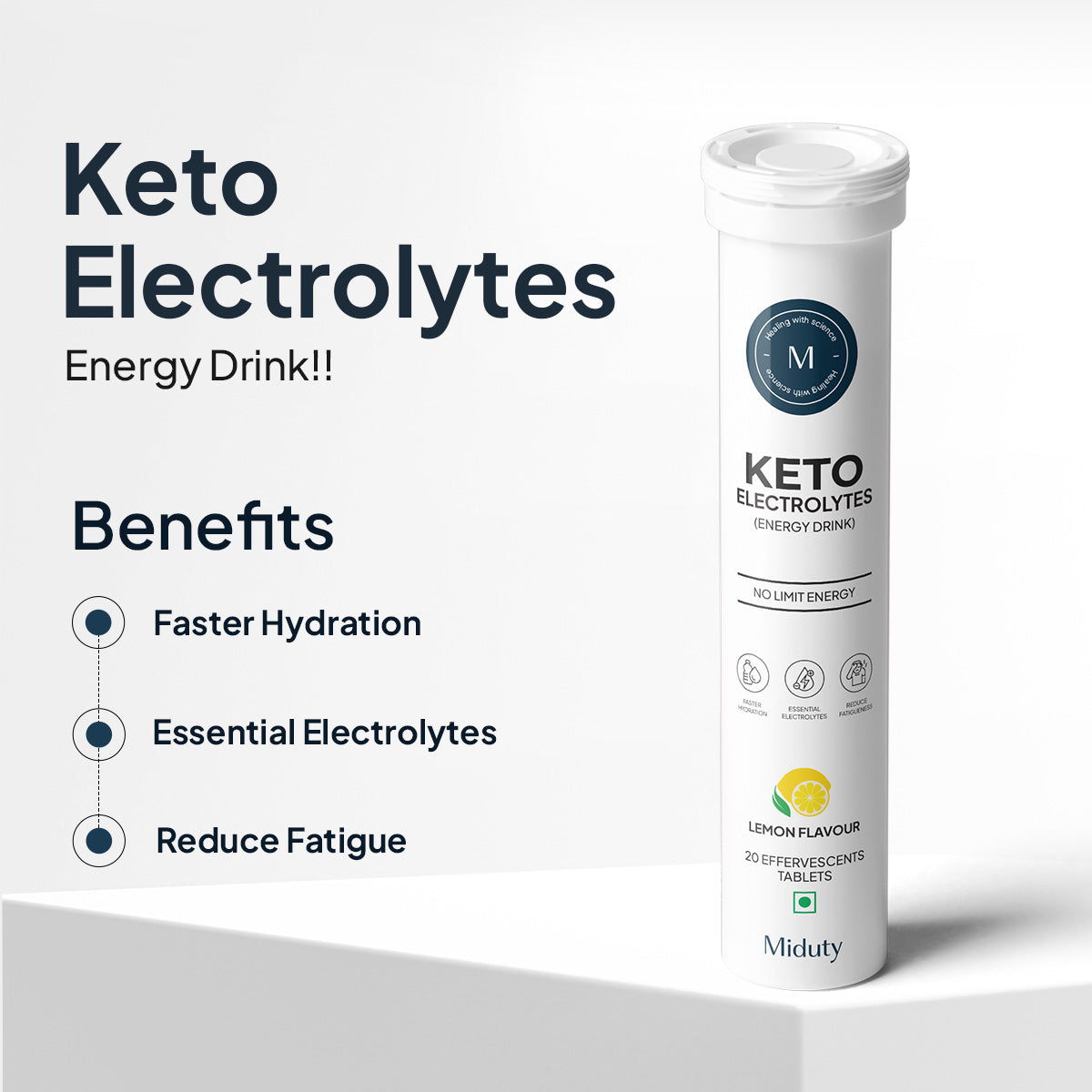 Keto Electrolytes (Energy Drink) - 20 Effervescents Tablets