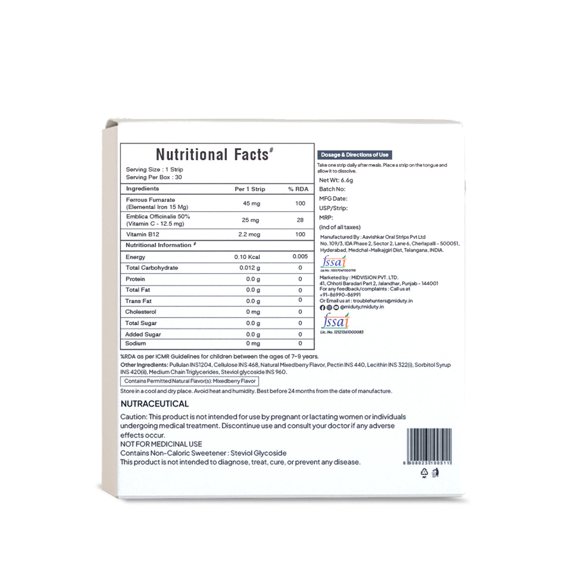 KIDS IRON STRIPS - 30 Stripes