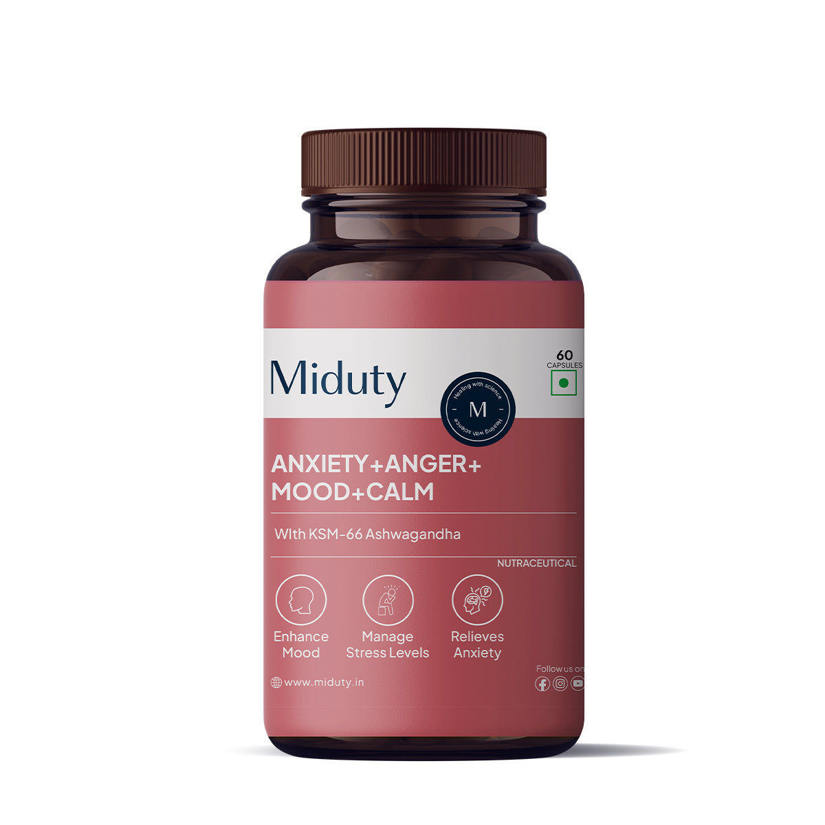 Anxiety+ Anger+ Mood+ Calm - 60 Capsules