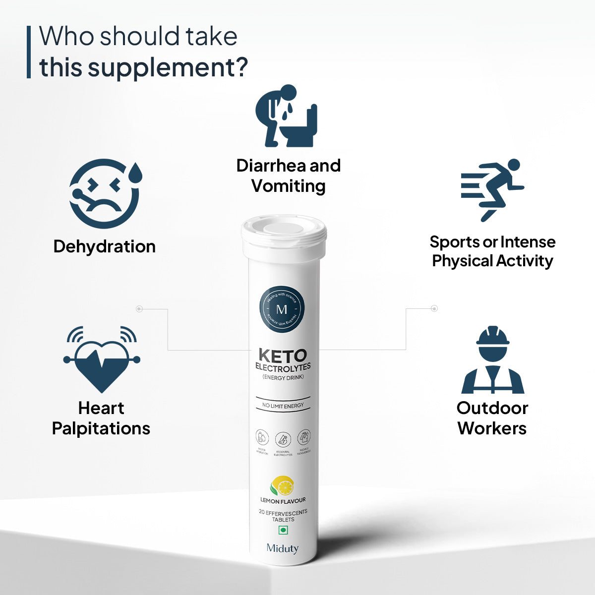 Keto Electrolytes (Energy Drink) - 20 Effervescents Tablets