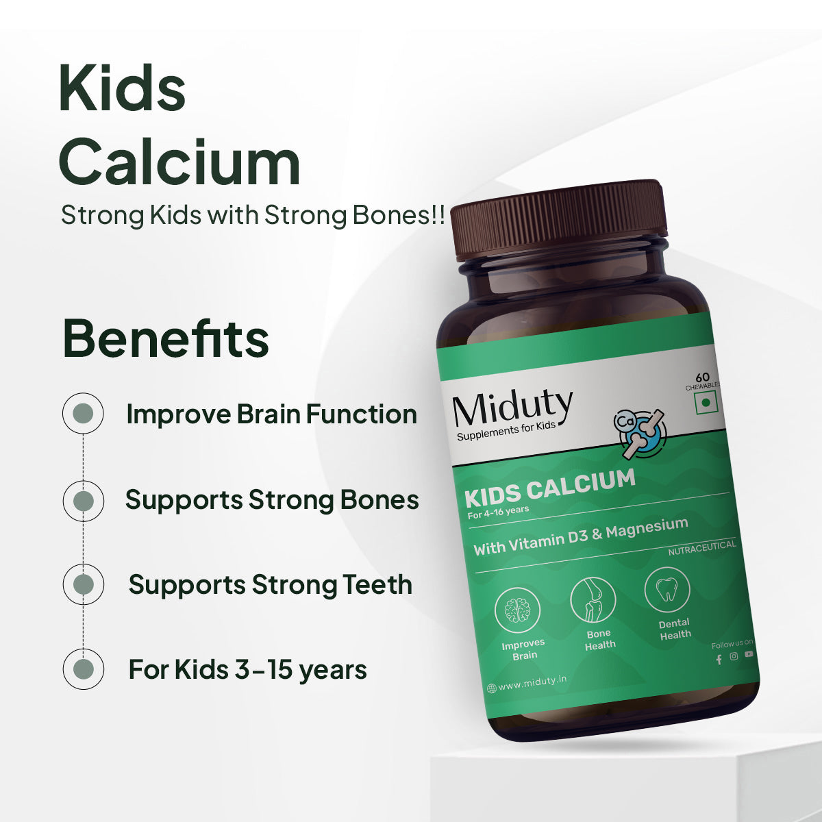 Kids Calcium - 60 Chewables