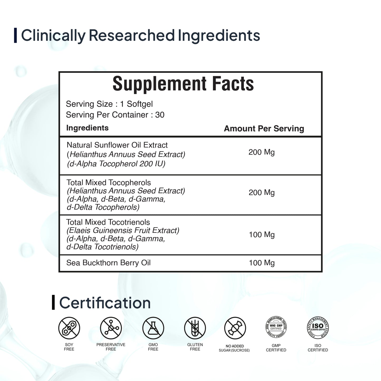 Mixed Tocopherols & Tocotrienols