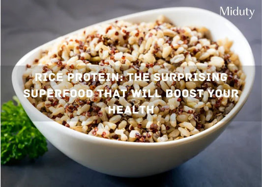 Bowl of mixed rice grains showcasing rice protein