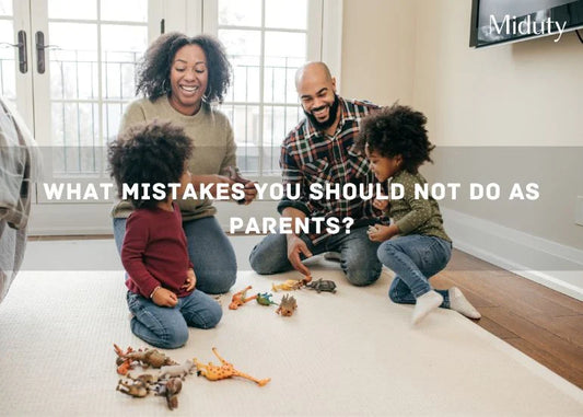 Family playing with toys on the floor in a cozy living room