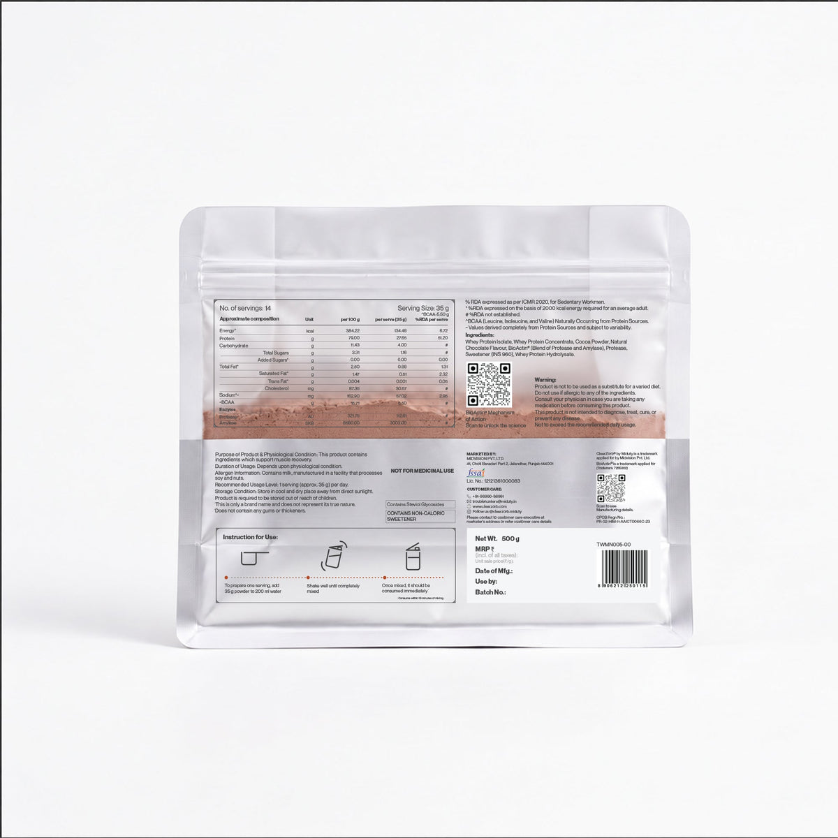 Image 9 of Whey Protein ISOPRIME - Isolate + Concentrate | 27g | 500g | Rich Chocolate