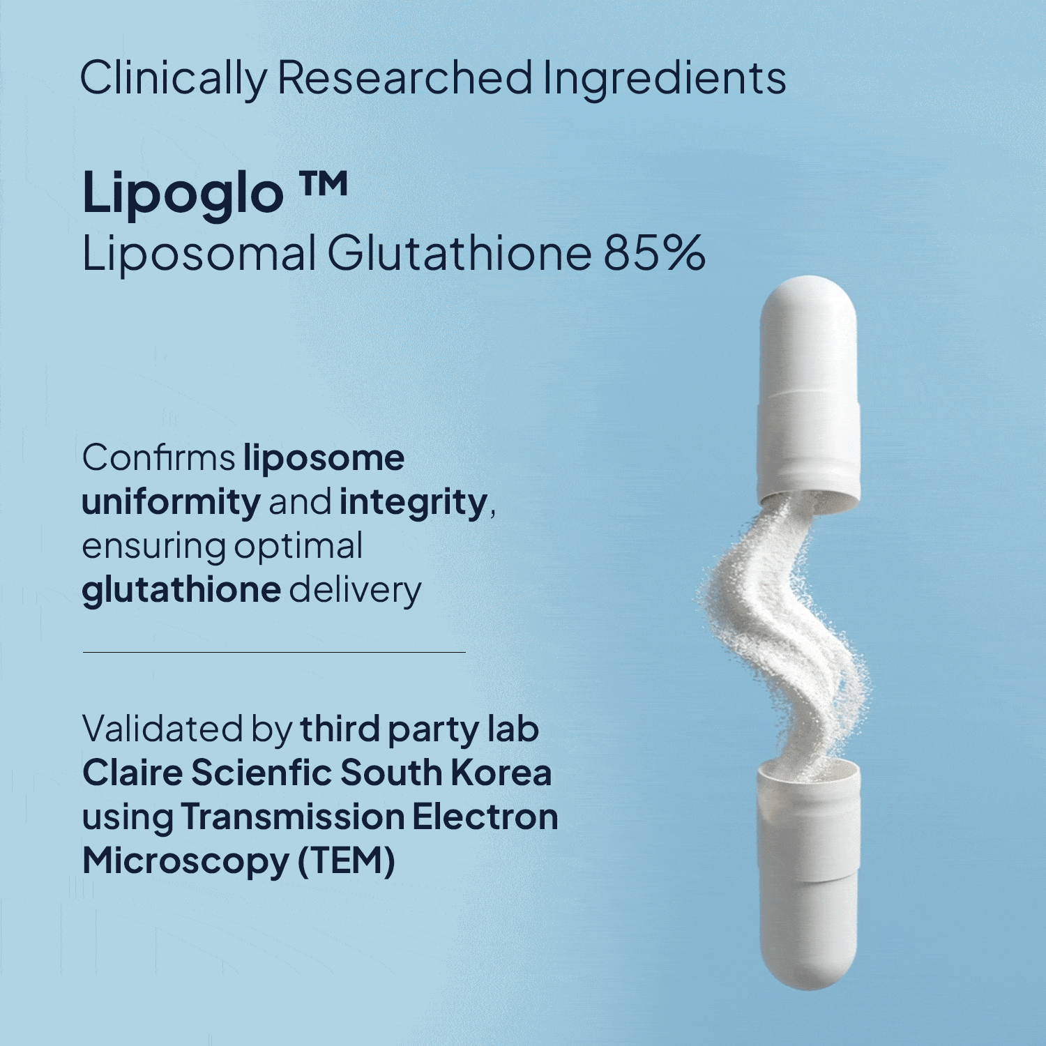 Liposomal Glutathione 85% Supplement for Skin & Detox Support Liposomal Glutathione 85% Supplement for Skin & Detox Support