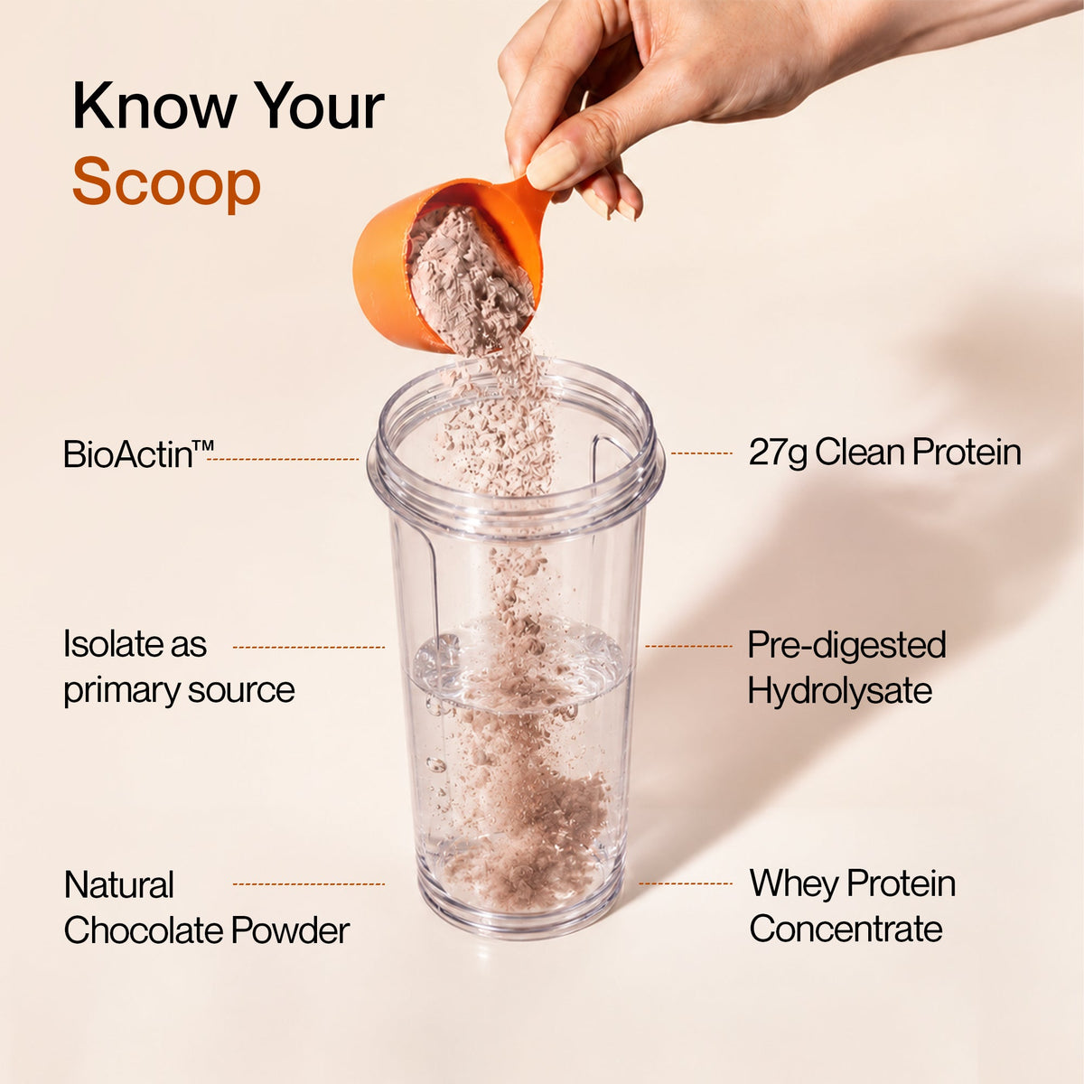 Image 5 of Whey Protein ISOPRIME - Isolate + Concentrate | 27g | 500g | Rich Chocolate