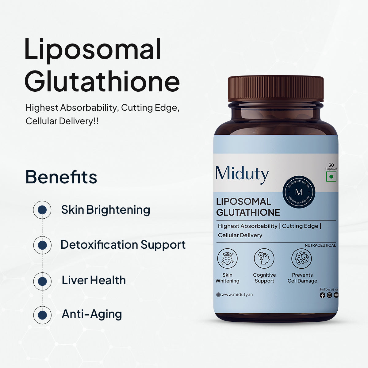 Liposomal Glutathione 40% Supplement for Detox & Immunity Liposomal Glutathione 40% Supplement for Detox & Immunity