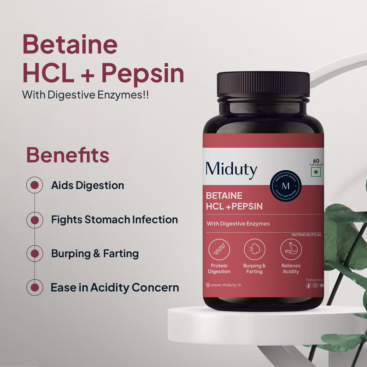 Betaine HCL+ Pepsin