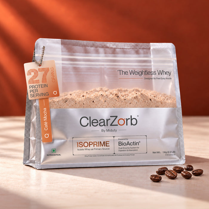 Image 1 of Whey Protein ISOPRIME - Isolate + Concentrate | 27g | 1kg | Café Mocha