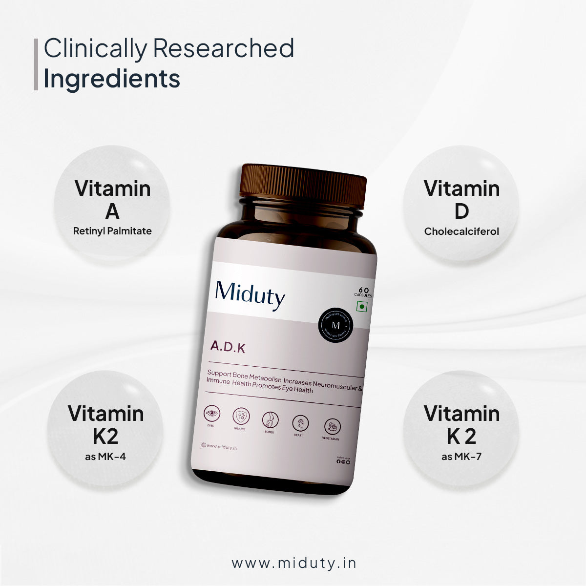 Ingredients in Vitamin ADK Supplement