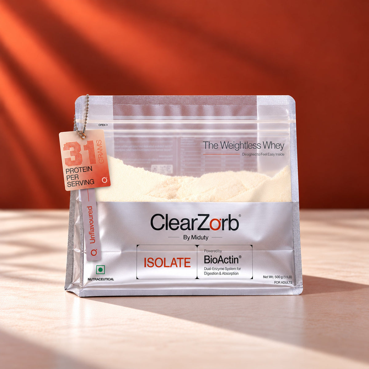 Image 1 of Whey Protein Isolate 31g | 500g | Unflavoured