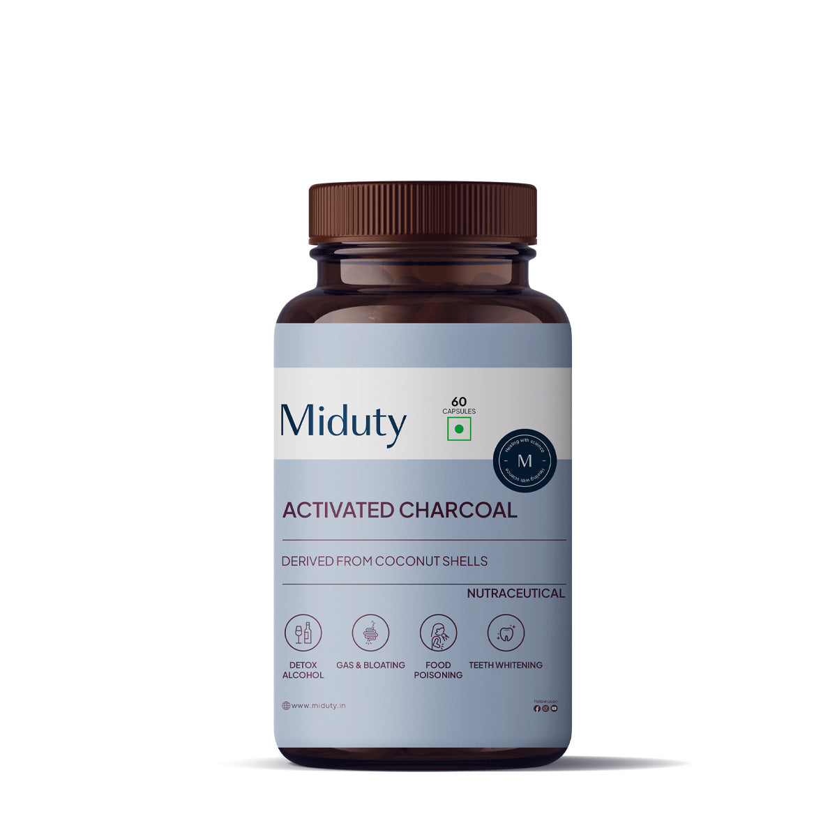 Activated Coconut Charcoal - Miduty