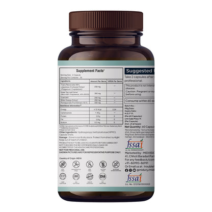 Smart Aging | Trans-Resveratrol 99% | Antioxidant Supplement for Skin - 60 Capsules