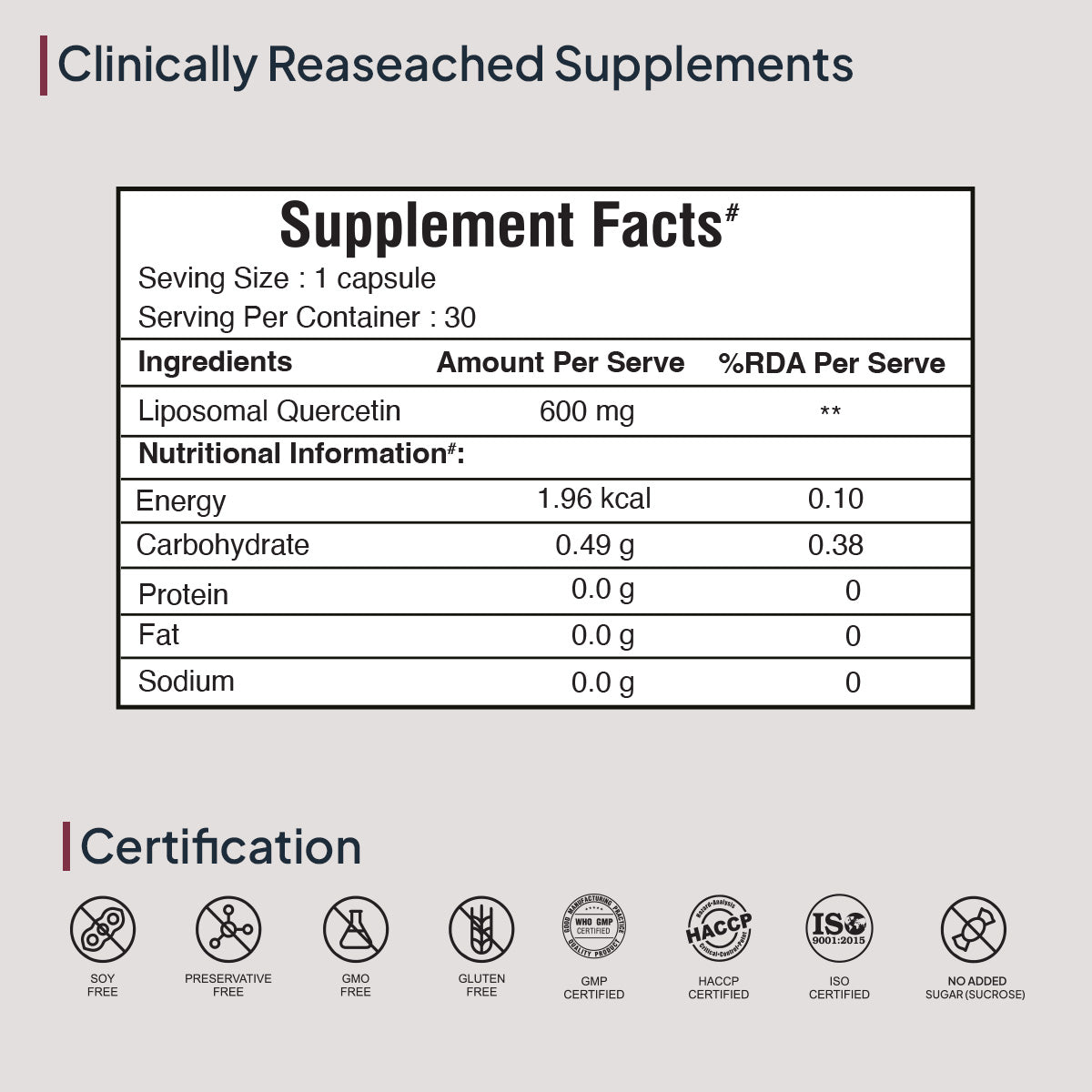 LIPOSOMAL QUERCETIN - Miduty