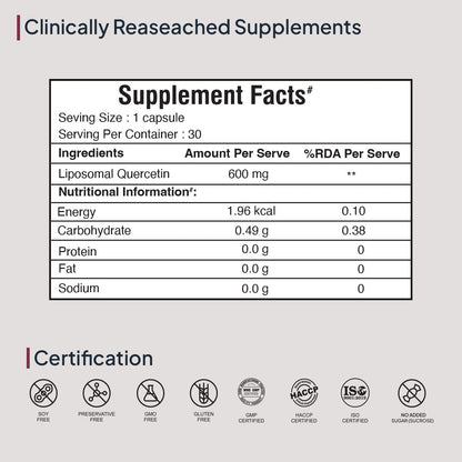 LIPOSOMAL QUERCETIN - Miduty